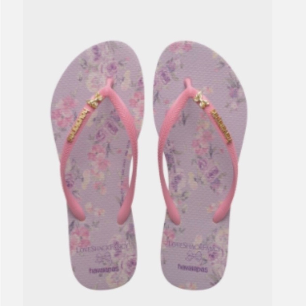 LoveShackFancy Hibiscus Flip Flops — NIB!